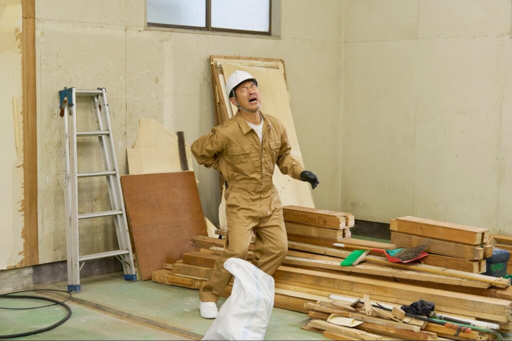 ぎっくり腰　どこが痛い